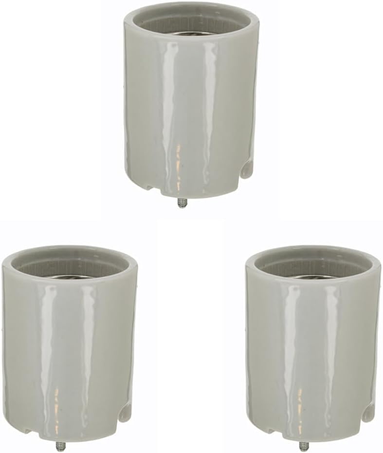 Leviton 8678 WH PORC LAMPH KLESS Mogul 1500W600V, Image (Pack of 3)