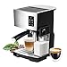 yaunli Cafetera 19Bar Una Máquina De Cafetera Touc Espresso con Sistema De Espuma De Leche Automática (Color : Black, Size : 21x22x29cm)