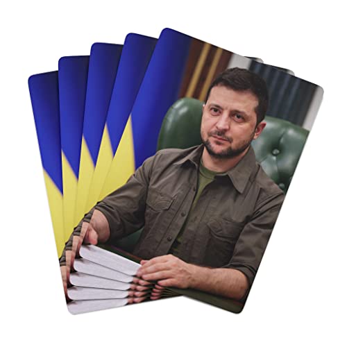 Naipes de Póker con Volodymyr Zelensky, 54 cartas