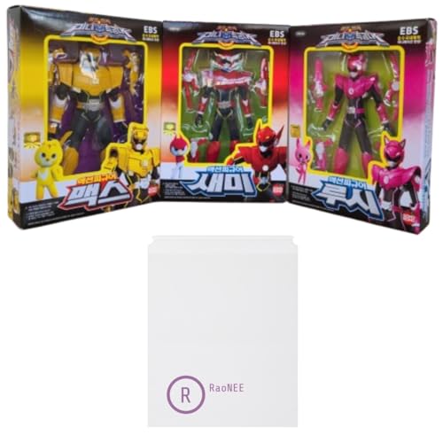 Korean MINIFORCE Action Figure Set Animation Character Super Ranger(Sammy Lucy Max)