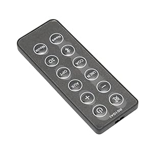 Stereosysteem Afstandsbediening, ABS Shell Kleine Slijtvaste Zwarte Luidspreker Afstandsbediening 150mAh Batterij voor…