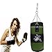 Luzhengyang Detachable Canvas Hollow Boxing Bag 50cm- Adjustable Weight, Reinforced for Stability - Stress Relief, Self ion, MMA Training - for DIY Fillers - Olive Green