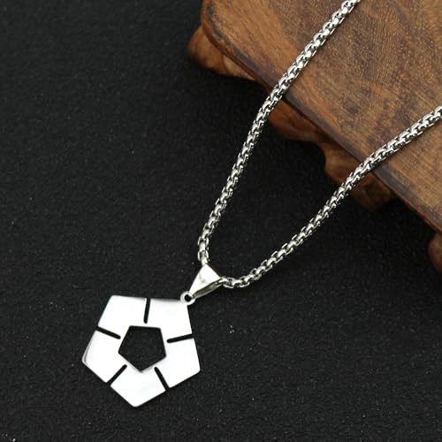 Soccer Anime Blue Lock Pendant Chain Cosplay Jewelry Accessory Necklace - Silver3