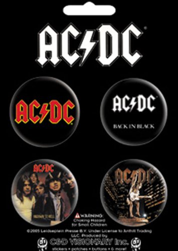 C&D Visionary Licenses Products AC/DC-Logo, Back in Black, Highway to Hell, Stiff Upper Lip 1.5