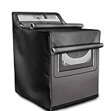 Eujgoov Waschmaschinen-Abdeckung, 210D, Silberbeschichtetes Oxford-Tuch, Wasserdicht, Staubdicht, Sonnenschutz, Toplader-Waschtrockner-Schutz für den Außenbereich auf Dem Balkon (74 * 71 * 101cm)