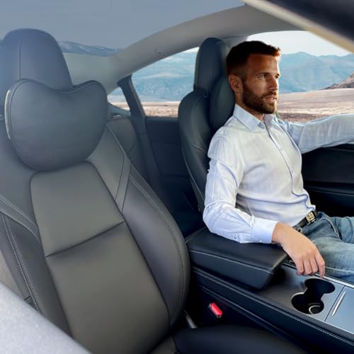 BlissfulNest Tesla Neck Pillow Car Seat Headrest, 2 Pack,