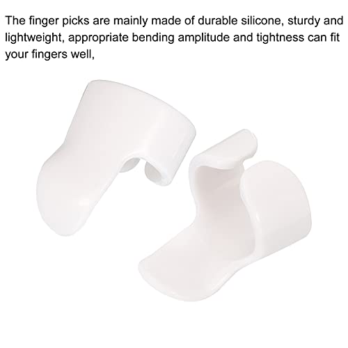 sourcing map Guitare Doigt Médiators Pouce Médiator L M Dimension Blanc avec Boîte pour Guitare Paquet de 6 - Les Beatles, Paul McCartney, John Lennon, RIngo Starr, George Harrison sourcing map Guitare Doigt Médiators Pouce Médiator L M Dimension Blanc avec Boîte pour Guitare Paquet de 6 – Image 5