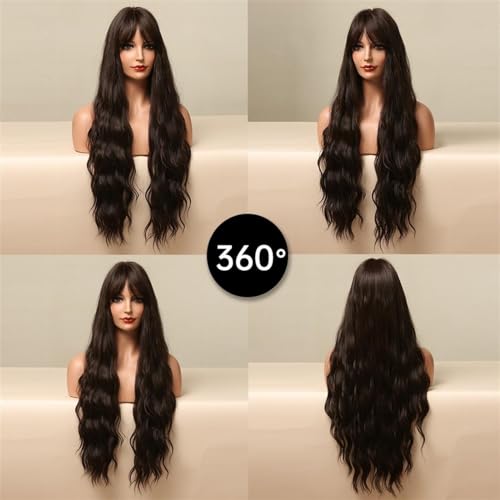 Perruque cheveux naturels synthétiques sans brillance artificielle - 4