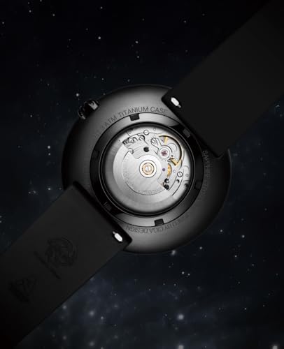 Image of CIGA Design Mechanical Automatic Watch Blue Planet U Series Stainless Steel /Titanium /Ceramics Case Sapphire Crystal Fluororubber /Ceramics Strap Watches Gifts for Men and Women