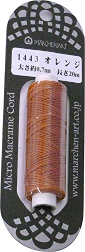 Micro macrame 1443 orange Fairy Tale Art Code, fini les bijoux fragiles avec ce tissage durable