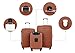 Wrangler Smart Spinner Hardside Luggage, 22-Inch Carry-On, Burnt Orange