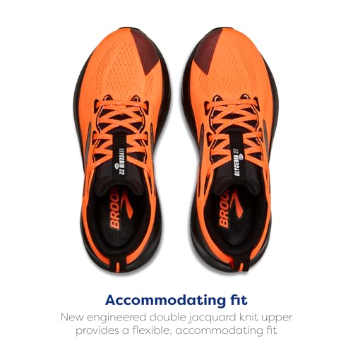 Brooks Women’s Glycerin 22 Neutral Running Shoe - Orange/Black - 7.5 Medium