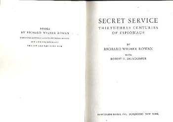 Hardcover Secret Service; Thirty-Three Centuries of Espionage Book
