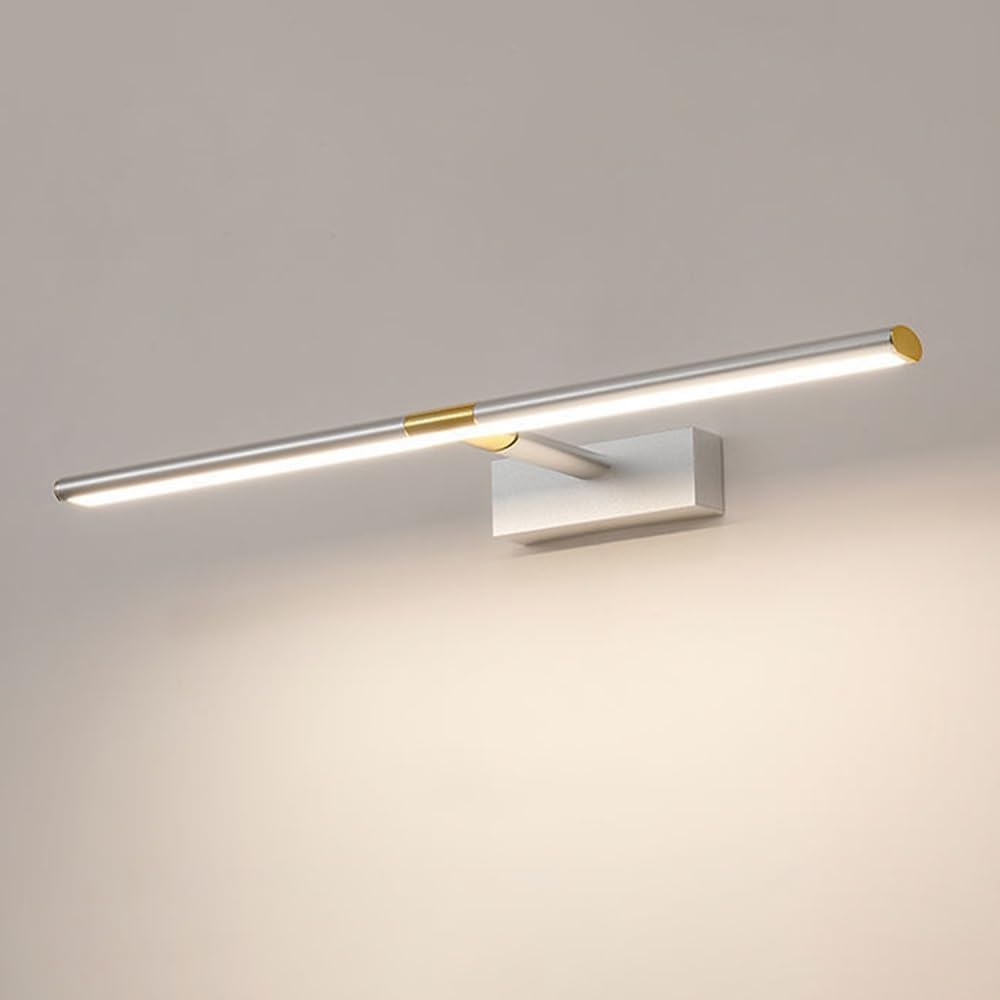 Vanity Light 70 cm LED Łazienka 3000 K Ciepła biel Aluminium Regulowany kinkiet ścienny