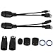 RiToEasysports 12v Poe Splitter Adapter Cable for Non Poe IP Safety IP Cameras/Wireless Access Points (Black)