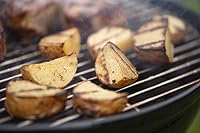 Weber Smokey Joe Premium Holzkohlegrill, Ø 37cm Grillfläche, portabeler BBQ Grill mit praktischem Tragebügel, porzellanemaillierten Deckel & Kessel - Slate Blue (1126804) (Packung mit 2) – Ansicht 4
