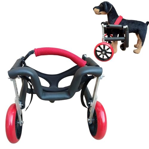 Adjustable Pet Front Leg Wheelchair | Mobility Support with Durable Silent Wheels & Breathable Harness | Multiple Sizes(Xs(Widen))