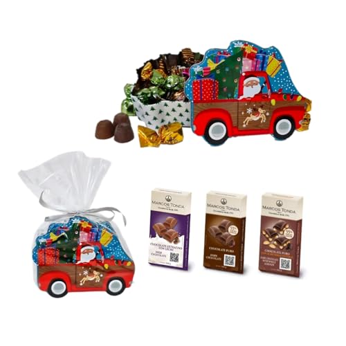 Chocolates Marcos Tonda - Lote Papá Noel | Caja De Chocolates Para Regalar | Caja De Chocolates Para Regalar Y Bombones Para Regalar| Bombones Y Chocolate Regalo