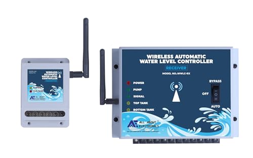 Image of Wireless Automatic Water Level Controller with Corrosion Free Magnetic Float Sensor and Bottom Tank Dryrun Protection (WWLC-TX /RX - Three Phase)