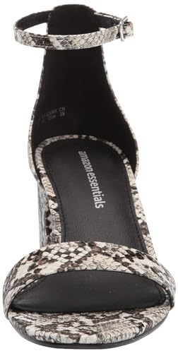 Image of Amazon Essentials Women's Two Strap Ankle Strap Block Heel Sandal