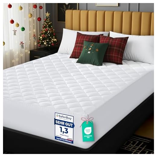 Utopia Bedding Gesteppte Matratzen-Bett-Schoner - Matratzenbezug mit Spannumrandung - Höhe bis 30 cm - Microfaser - Matratzen-Auflage (90 x 200 + 30 cm)