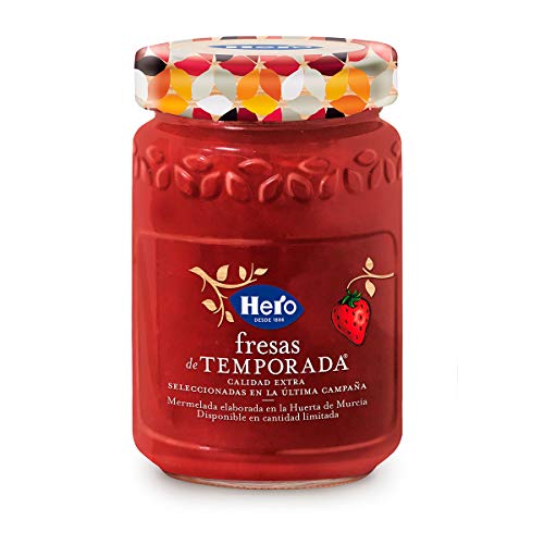Mermelada extra fresa hero temporada 350 ml - Pack de 4 (Total 1400 ml)
