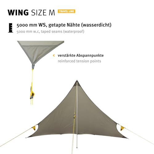Miniatura 5 de Wechsel Tents Wing M - Toldo Para Tienda Refugio De Campaña, Proteccion Impermeable Resistente A La Lluvia, 300 X 325 X 225 Cm Travel Line