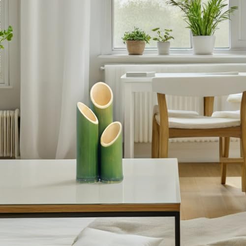 Vases en bambou vert parfaits pour sublimer l'art floral de mariage - 6