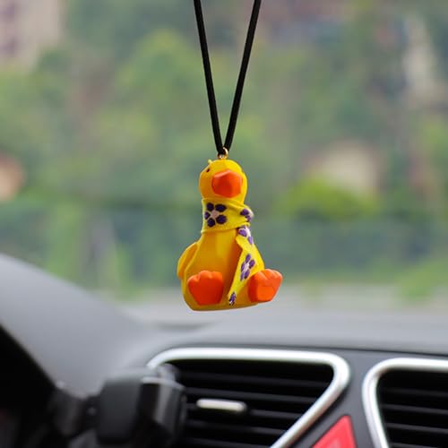 Ornamento de pato para carro | Espelho retrovisor bonito do pendente do carro do pato ornamentos,Dec