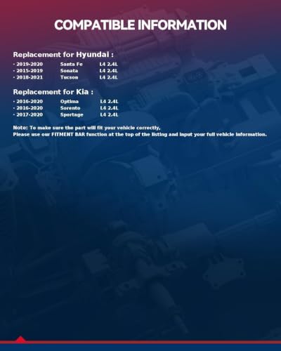 Image of KAX Head Gasket Set Fit for Sonata 2015-2019 2.4L, Santa Fe 2019-2020 2.4L