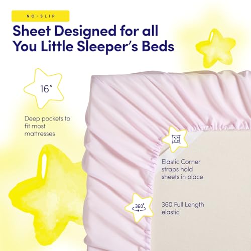 Image of Heart Comforter Set Full Size for Girls - Soft Pink Bed in a Bag with Sheets, Pillowcases & Shams - Cute Kids Bedding with Love Hearts Design - Cozy Microfiber for Child or Tween Bedroom Decor