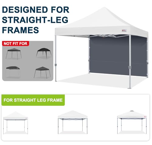 Image of MASTERCANOPY 12x12 Pop Up Canopy Sidewall Only 1-Pack Dark Gray