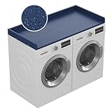 ClimbHope Fundas para lavadora y secadora para la parte superior, color azul marino