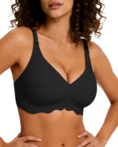 Image of Womens Wireless Jelly Bras No Underwire Support Push Up Removable Straps (U /Cross /Halter) Everyday Sports Bra