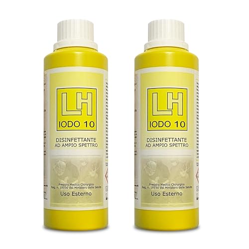 IODO 10 Disinfettante ad ampio spettro per uso sterno (2x125 ml) - D.M. 388 - Reintegro Cassetta del pronto soccorso Fai da Te