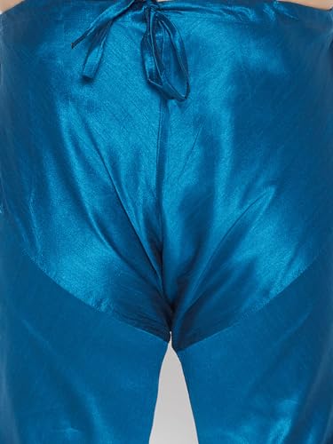 Image of Vastramay Plus Men's White Silk Blend Kurta Pyjama Set VPLUSMKWH001nPBL 44 | Independence Day