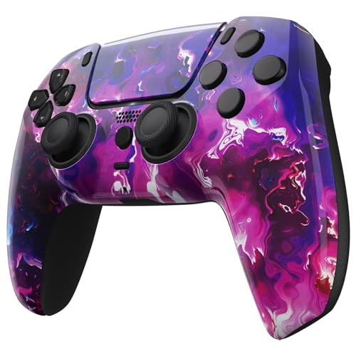 Image of Custom Controllerzz Custom Wireless Controller Compatible with PS5 - Multiple Designs Available (Purple Magma)