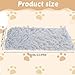 ElevateTech Beruhigende Kuscheldecke für Haustiere Flauschige Weiche Katzendecke Waschbare Warm 22 × 14 Zoll/56 × 36 cm Graue Welpendecke fürInnenbereich Maschinenwaschbar Graue
