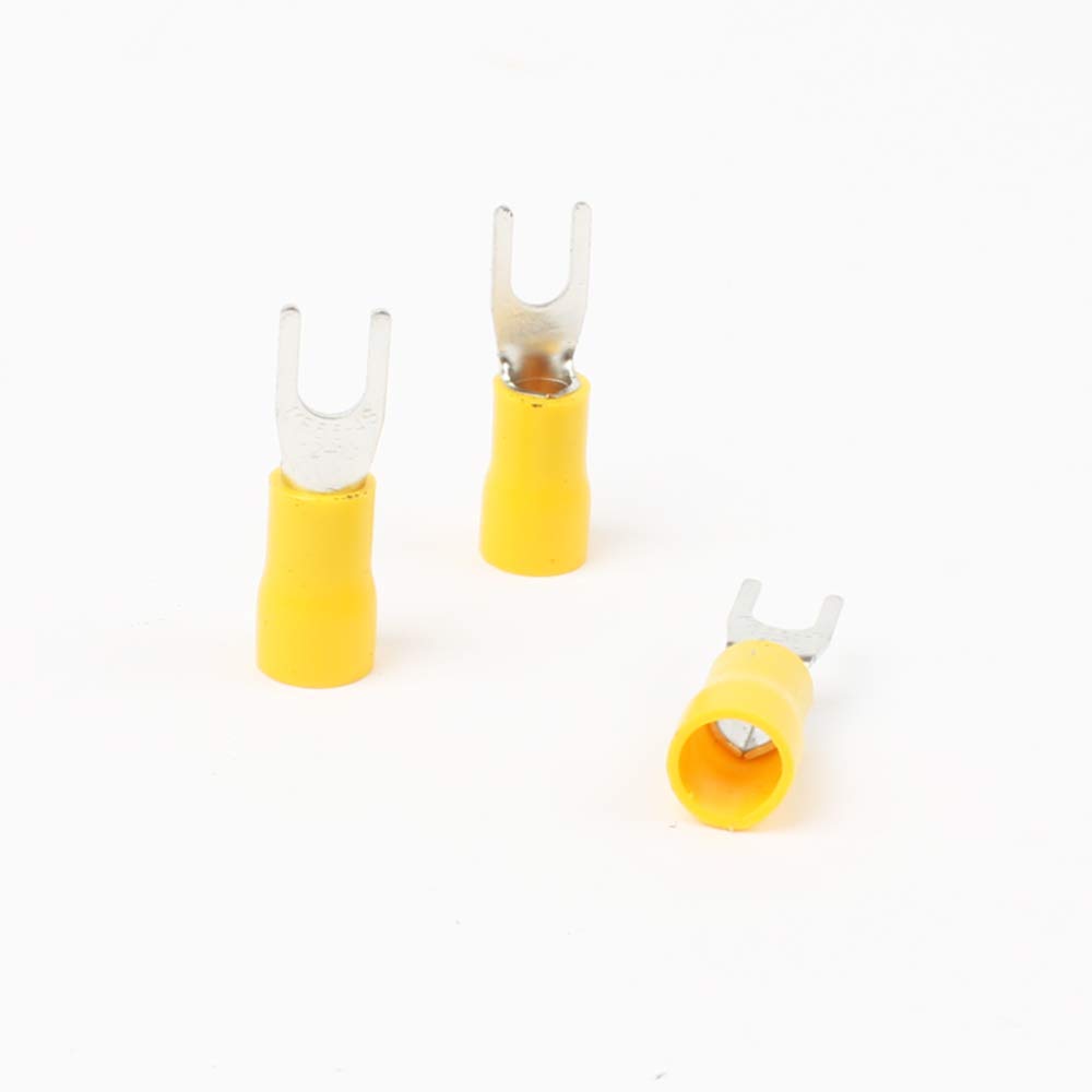 Wiring Connecting Terminals - SV5.5-6 Yellow Fork Furcate Pre-Insulating Terminal Type Cold Pressed terminals Cable Connector Wire Connector 500PCS/Pack