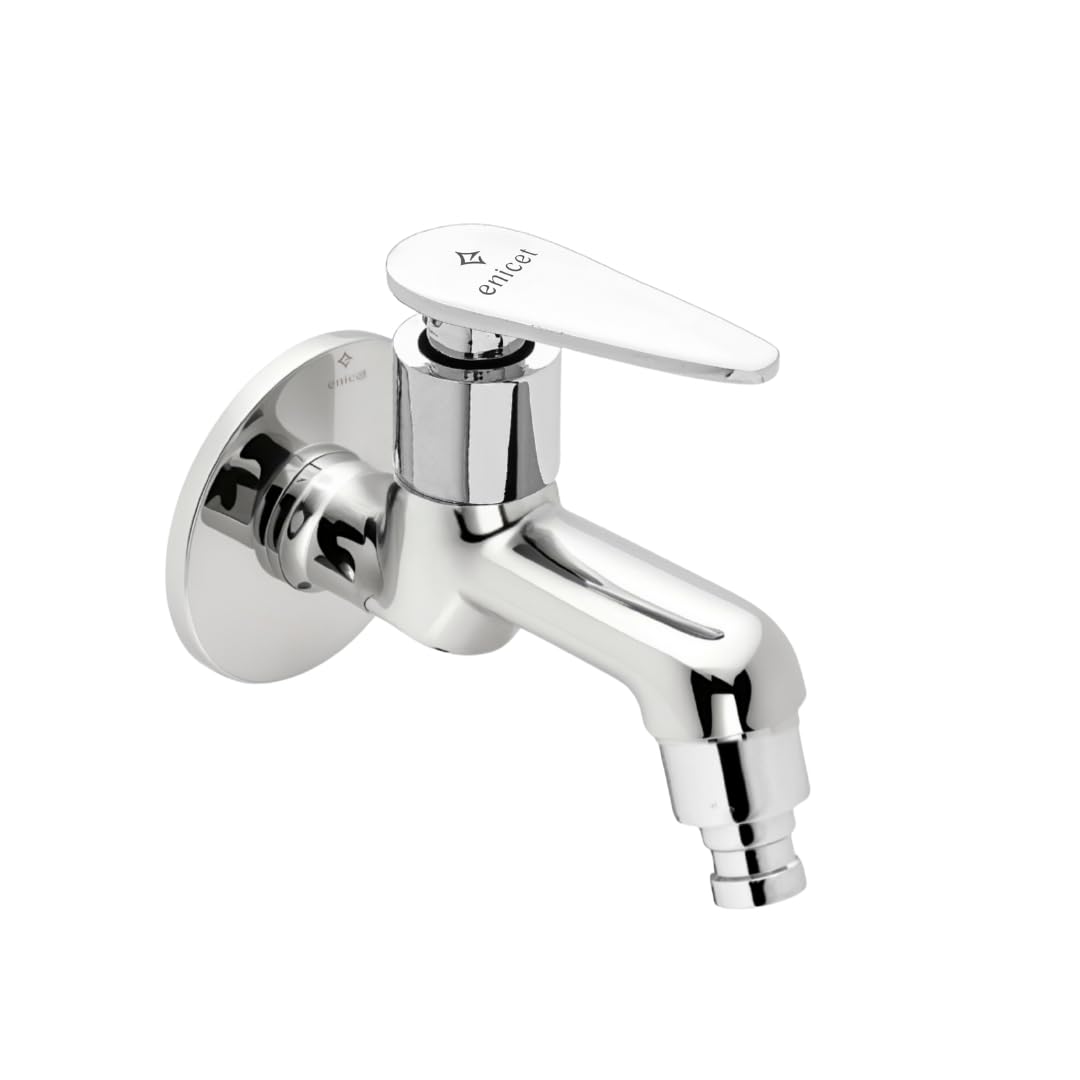 Enicet Brass Washing Machine Bib Cock with Wall Flange, Chrome Finish, Silver, Tap for Washing Machine, Bathroom/Kitchen Tap, Washing Machine Tap Connector (BG203) (B0DFWFSDY1) Amazon Price History, Amazon Price Tracker
