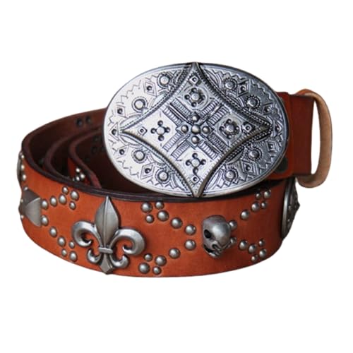 Ceinture Western pour un Look Cuir Punk Gothique en Soirée Rock