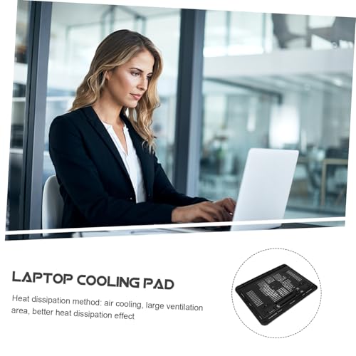 KOMBIUDA base con ventilador para laptop y soporte ergonómico miniatura 3