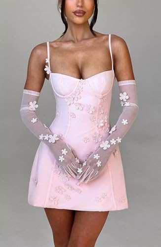 3D Flower Homecoming Dresses Short Spaghetti Straps HOCO Cocktail Dress Mini Prom Party Gowns3