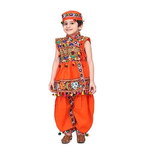 Embroidered Sleeveless Kedia Dhoti set- Black