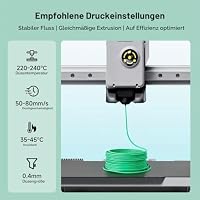 Eono Matte TPU Filament 95A, Flexibel & Stabil, 1.75mm, Maßgenauigkeit ±0.03mm, Kompatibel mit gängigen 3D-Druckern, Geeignet für RC-Modelle & Dekofiguren, 1kg-Spule (Grün) – Ansicht 7