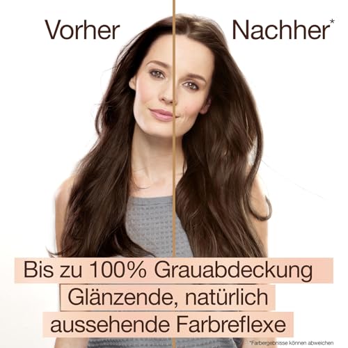 Foto von Garnier Dauerhafte Haarfärbeset, für intensive und langanhaltende Haarfarbe, Coloration für bis zu 8 Wochen strahlende Farbe, Ohne Ammoniak, 5.0 Kaffee Rostbraun, Good Starter Set
