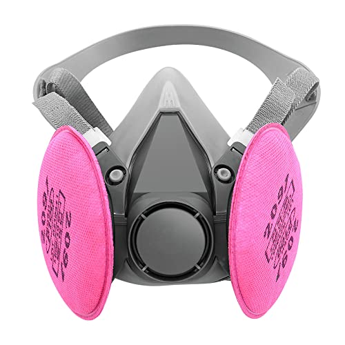 Respirator with 2091 Filter, BEAUKAU Dust Respirator for Women and Men