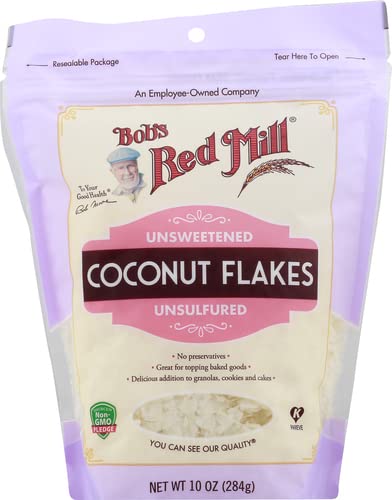 Bob's Red Mill Flaked Coconut, Unsweetened, 10 Oz