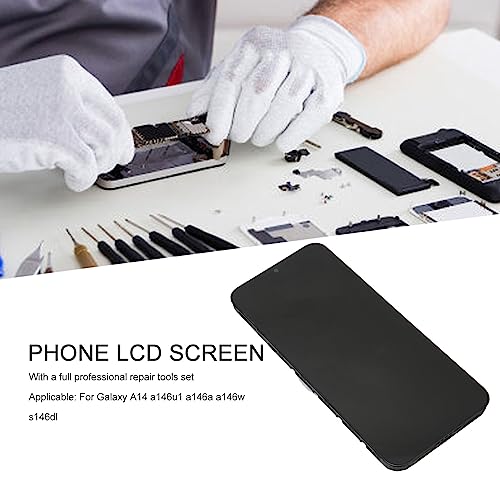 Rankomu 6,7" LCD Touch Digitizer för Samsung Galaxy A14 - Svart