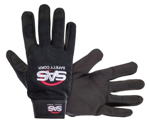 SAS Safety 6655 Mechanic's Pro Tool Safety Gloves, Black, XX-Large